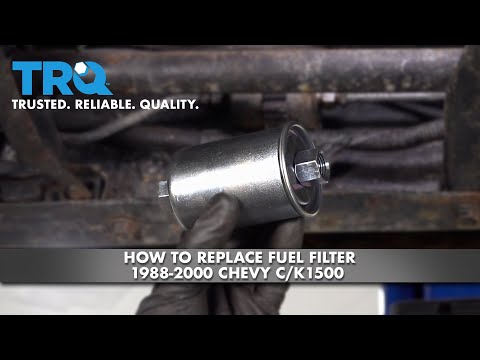 Part of a video titled How To Replace Fuel Filter 1988-2000 Chevy C/K1500