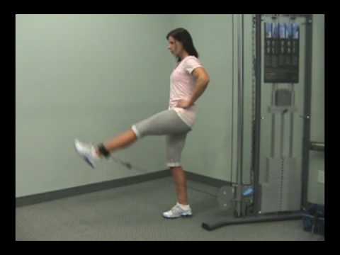 www.FitnessPTO.com - Standing Cable Straight Leg Raises