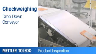 Flap sorting equipment: Drop down conveyor