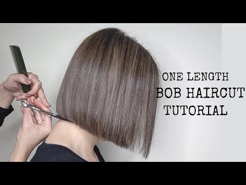 One Length Bob Haircut Tutorial