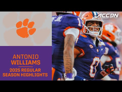 Antonio Williams 2025 Regular Season Highlights | Clemson Wide Receiver