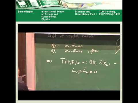 Blumenhagen - D-branes and Orientifolds, Part 1