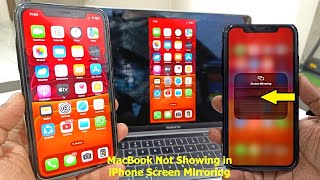 How to Fix MacBook Not Showing in iPhone for Screen Mirroring (100% Fix)