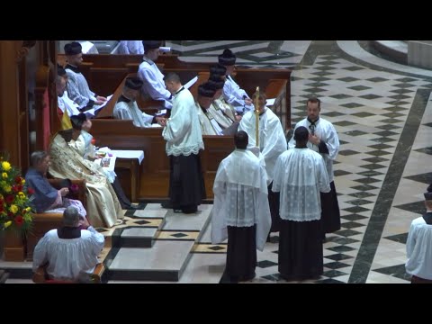 Traditional Pontifical Vespers with Cardinal Sarah at the Cathedral Basilica of Philadelphia