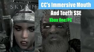 Skyrim SE Xbox One/PC Mods|CC's Immersive Mouth And Teeth SSE
