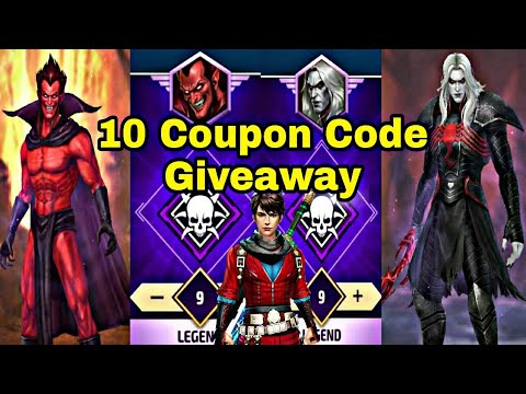 10 Coupon Code Giveaway & WBL Knull Mephisto Stage 9 Clear With Sword Master - Marvel Future Fight