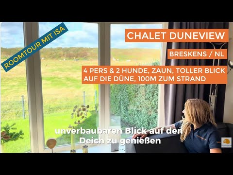 Chalet DuneView in Breskens Zeeland - eingezäunt, 150m zum Strand, Hunde willkommen, tolle Aussicht