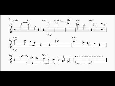 Antonio Hart - "The Community" Alto Sax transcription (plus Bb transcription)
