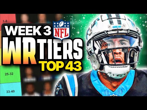 Week 3 Fantasy Football WR Rankings (Top 43)