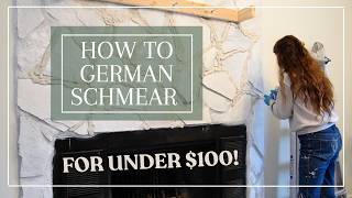 How to DIY German Schmear Your Fireplace in One Day for Under $100