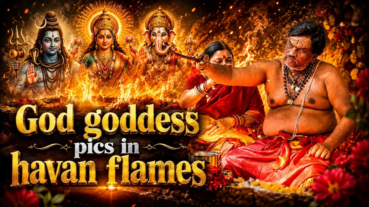 God godess pictures in havan flames 