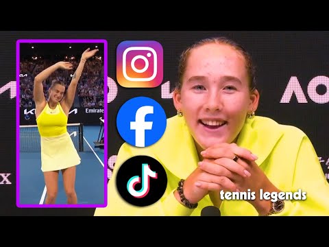 Mirra Andreeva "Sabalenka is very active on SOCIAL MEDIA"