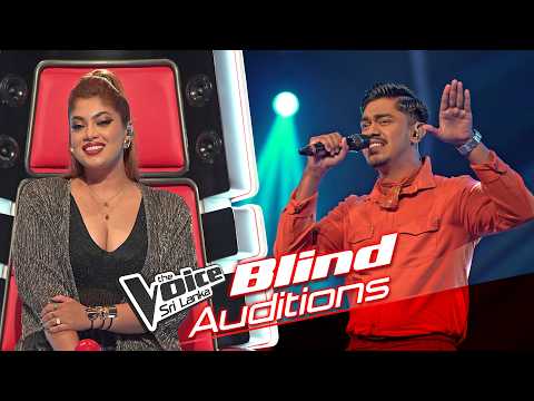 Bimsara Nadeesha | Sanda Tharu Nihadai (සඳ තරු නිහඬයි )  | Blind Auditions | The Voice Sri Lanka