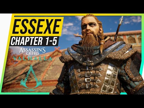 ASSASSIN'S CREED VALHALLA Walkthrough Gameplay ESSEXE Part 1 - 5 (AC Valhalla Full Game)