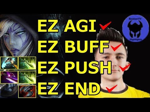 Drow Ranger with 2 BUTTERFLY+Scythe of Vyse BUILD!!!By General! Dota 2 7.19