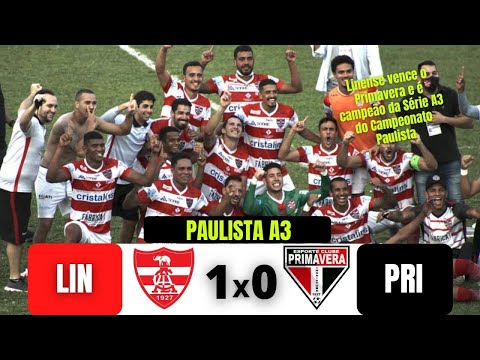 LINENSE 1 X 0 PRIMAVERA | CAMPEÃO PAULISTA A3 | 12/06/21