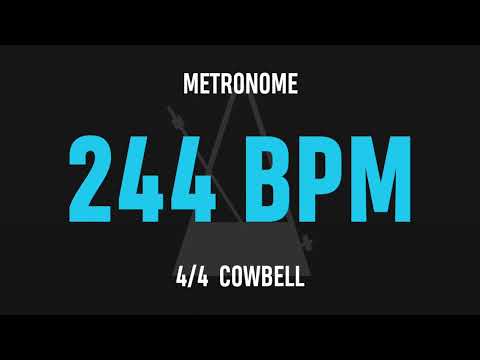 244 BPM 4/4 - Best Metronome (Cowbell)