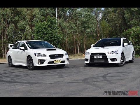 2016 Subaru WRX STI vs Mitsubishi Lancer Evolution X: 0-100km/h, engine sound