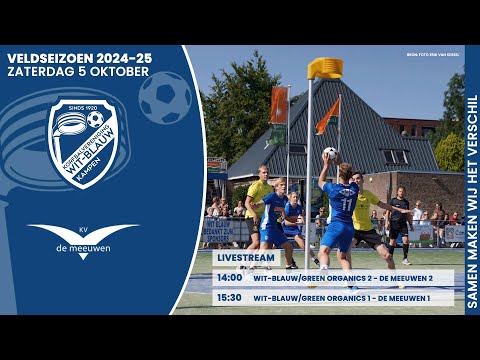 Wit-blauw/Green Organics 1 vs. De Meeuwen 1 (live)