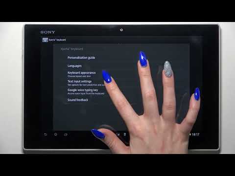 How to Enter Text Correction Options on Sony Xperia Tablet Z - Manage Typing Options