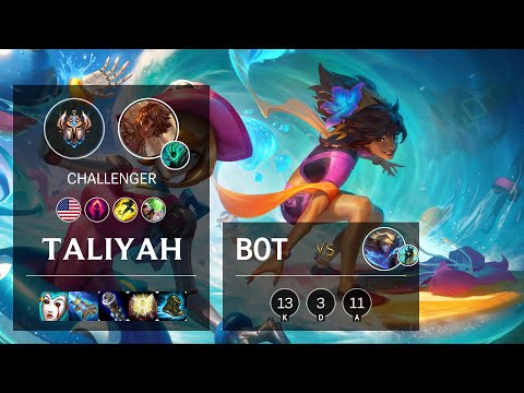 Taliyah Bot vs Ezreal - NA Challenger Patch 10.16