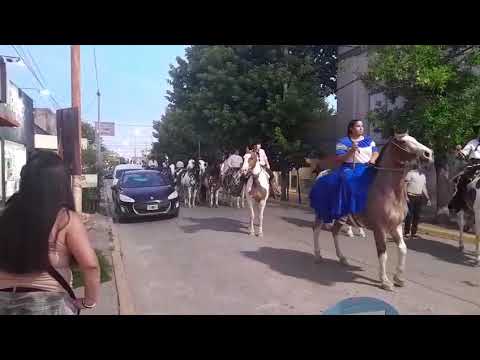 Gauchos en el desfile de la ciudad de Magdalena Buenos Aires 2025