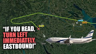 Plane LOSES COMMUNICATION on approach to Zurich | El Al B738