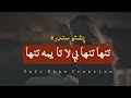 Pashto New Song Tanha Tanha Be La Ta Yama Tanha Lyrics Aryaan Afreen Tanha Tanha Lyrics
