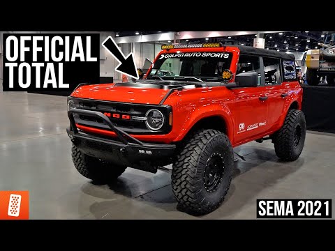 Counting ALL of the New 2021 Ford Broncos at SEMA 2021!
