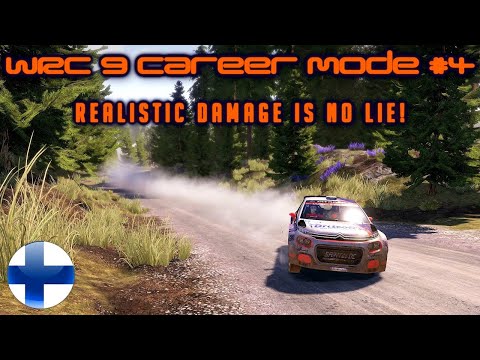 WRC 9 Career Mode Part 4: Realistic Damage Is No Lie!