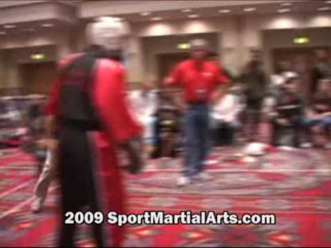 Anthony Merricks v Nick Lugo - Men's light MW point sparring - 2009 Amerikick Internationals