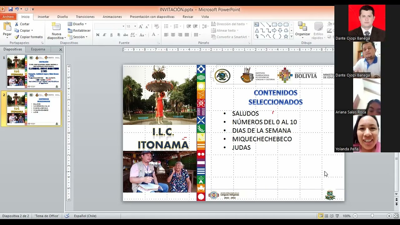 ILC ITONAMA CLAUSURA EL CURSO DE ENSEÑANZA DEL IDIOMA ORIGINARIO ITONAMA NIVEL BASICO II/2025.