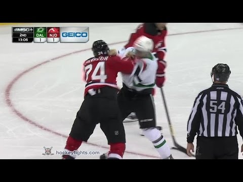 Antoine Roussel vs Bryce Salvador Oct 24, 2014