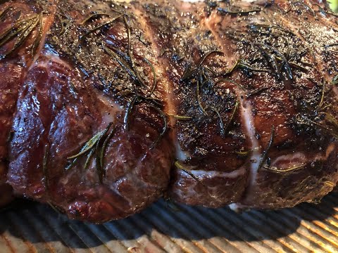 How to make Boneless Leg of Lamb, smoked, on Kamado Grill