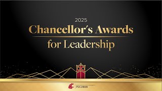 WSU Pullman Chancellor's Awards 2025