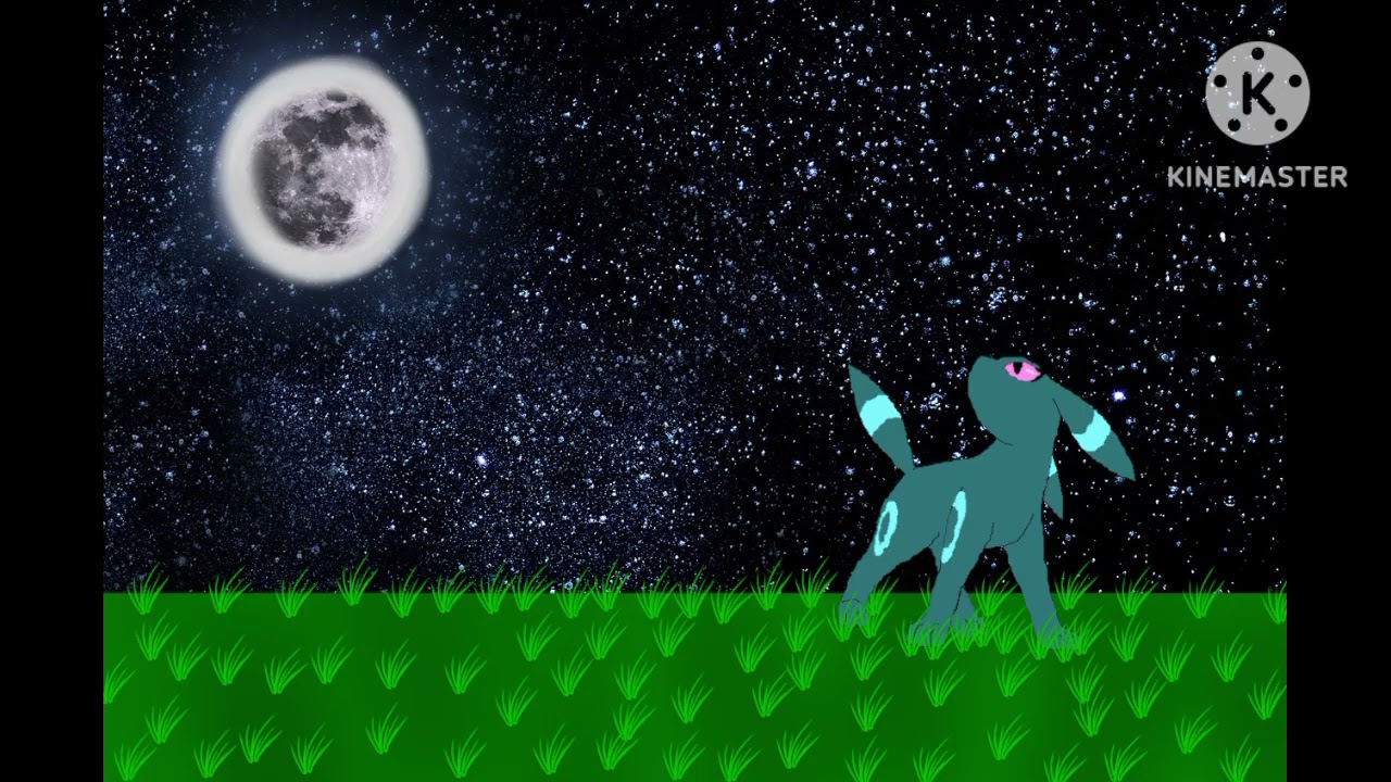 An Umbreon under the Moonlight