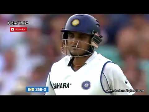 Saurav Ganguly Playing Brilliantly, but what a Awful LBW Decision, 3rd Test at Oval in 2007 —