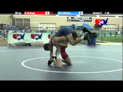 University Nat`ls FS  60 kg: Aj Schopp vs. Alan Waters