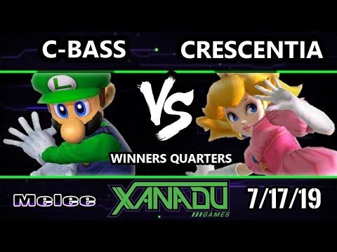 S@X 311 SSBM - crescentia (Peach) Vs. C-bass (Luigi) Smash Melee Winners Quarters