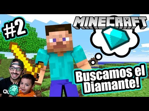 We are looking for Diamond in Minecraft |  We found a Treasure |  Games Karim Play