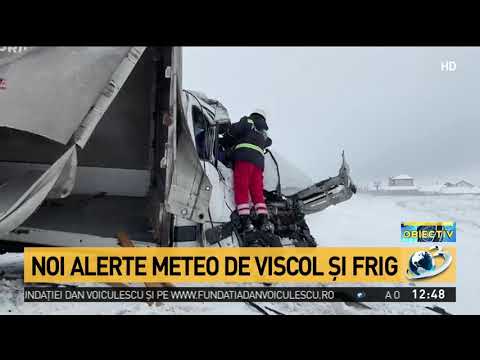 Noi alerte meteo de viscol și frig