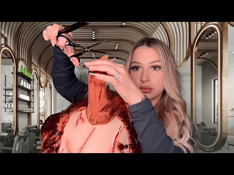 ASMR Hair salon Roleplay ✂️ Cutting and Styling your...