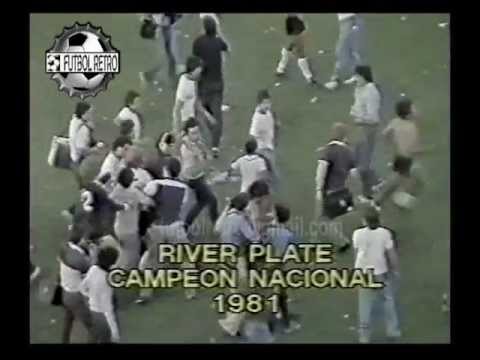 Ferro 0 vs River Plate 1 Final Nacional 1981 Kempes, Pasarella, Merlo  River Campeon