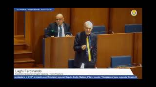 Il mio primo intervento nel Consiglio Regionale di oggi, sul problema dei Sottosegretari.