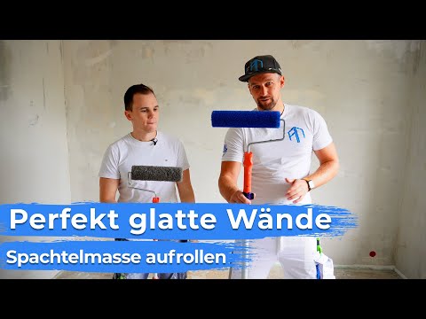 Glatte Wände spachteln - Spachtelwalze im Test