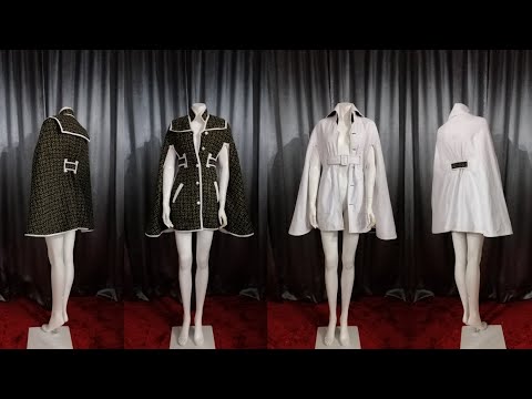 The Making Of Reversible Tweed Cape Dress by Micheal Ooi Made.to.Measure