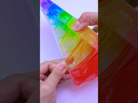 🌈 ASMR Slime Squishing 🤩 so Satisfying 😍 piping bag ✨ #SlimeSquishing #Slime #ASMR #Satisfying