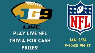 LIVE NFL TRIVIA FOR CASH PRIZES! | JG9 Live (1/24/24)