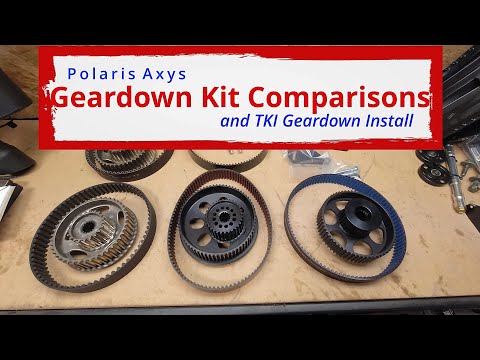 Geardown Kits-Defining Characteristics of Each-Which to go With and TKI CNC Geardown Kit Install