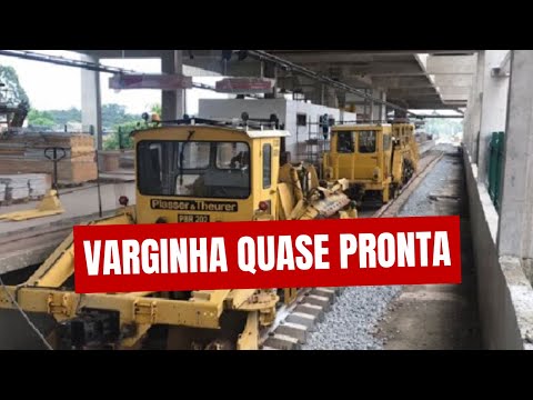 VIA FÉRREA EM VARGINHA NA RETA FINAL